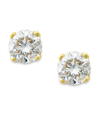 Diamond Vertical Double V Stud Earrings 1/10ct 10k White Gold