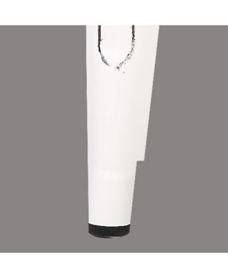 Industrial Metal Barstools with Bucket Back and 4 Legs, Set of 2