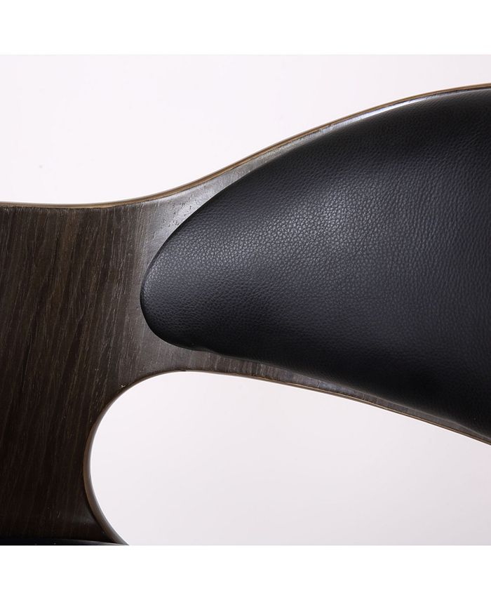 Ac Pacific Bentwood Modern Hydraulic Lift Padded Bar Stool Macy's