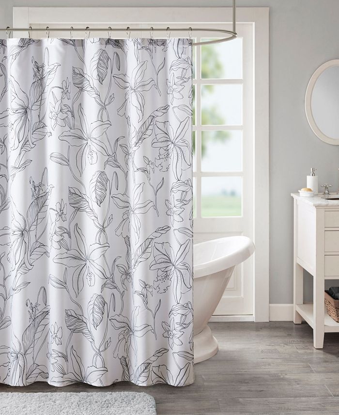 Madison Park Lilia Printed Floral Shower Curtain & Reviews Shower