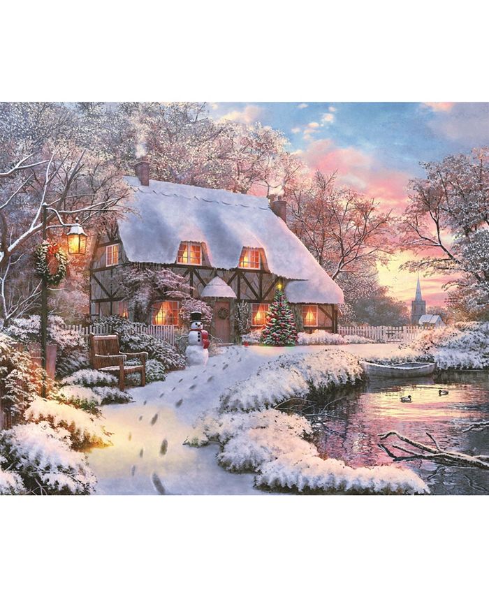 Springbok Puzzles Winter Retreat 1000 Piece Jigsaw Puzzle Macy's