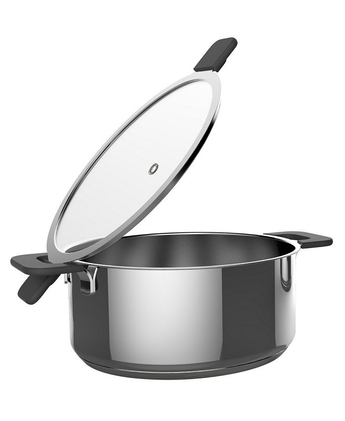 Ozeri 6Piece Stainless Steel Inductive Pot Set with HandsFree Glass