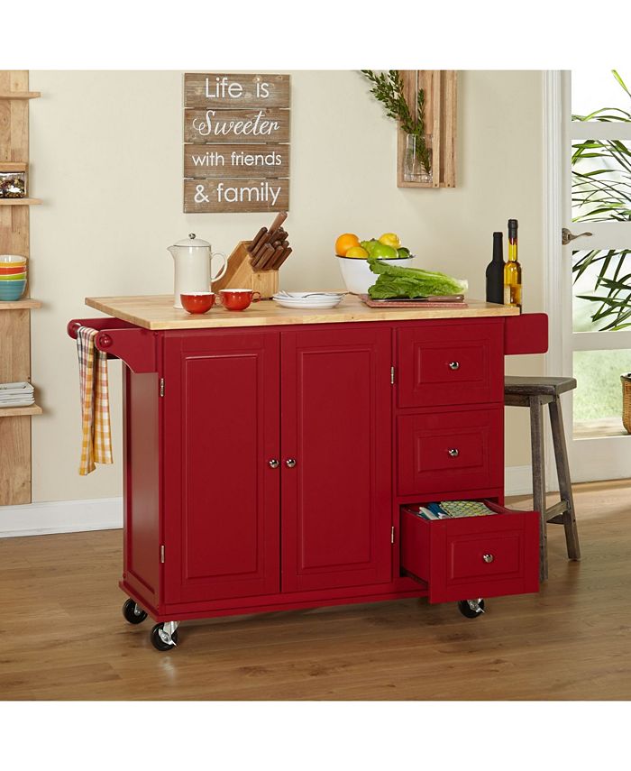 Lifestorey The Mezzanine Shoppe Sundance Cart Wood Top - Macy's