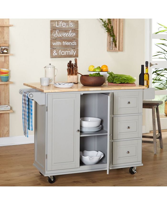 Lifestorey The Mezzanine Shoppe Sundance Cart Wood Top Macy's