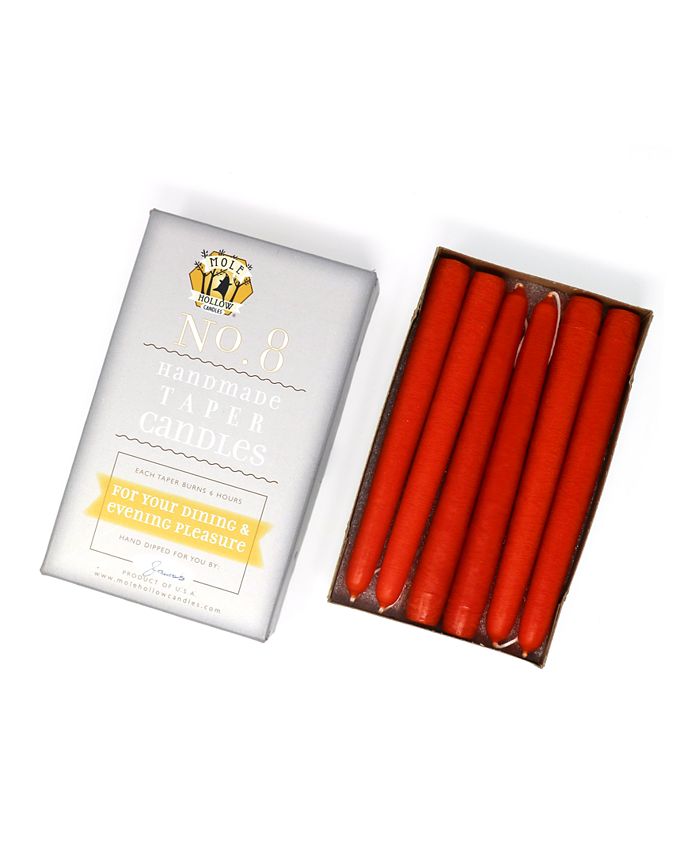 Mole Hollow Candles 8" Taper Candles, Set of 12 Macy's