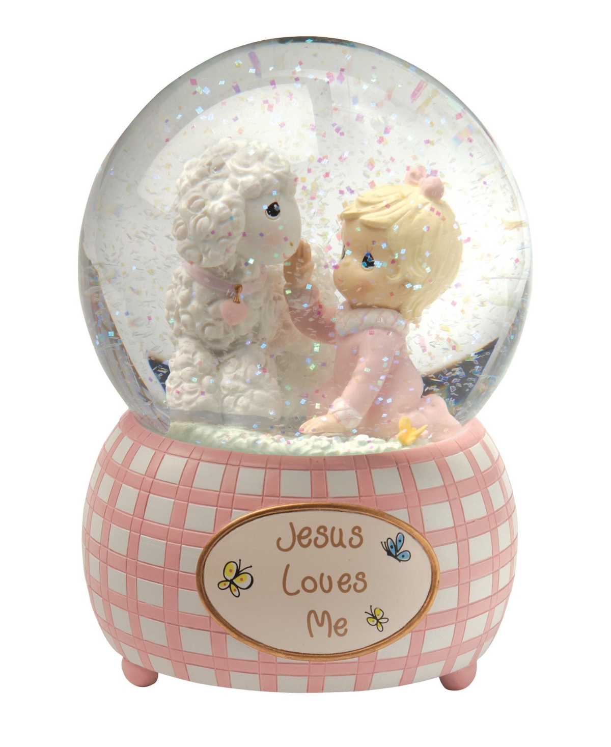 Jesus Loves Me Snow Globe, Girl - Multi