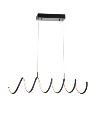 Ali 31" Dimmable Adjustable Integrated LED Metal Linear Pendant