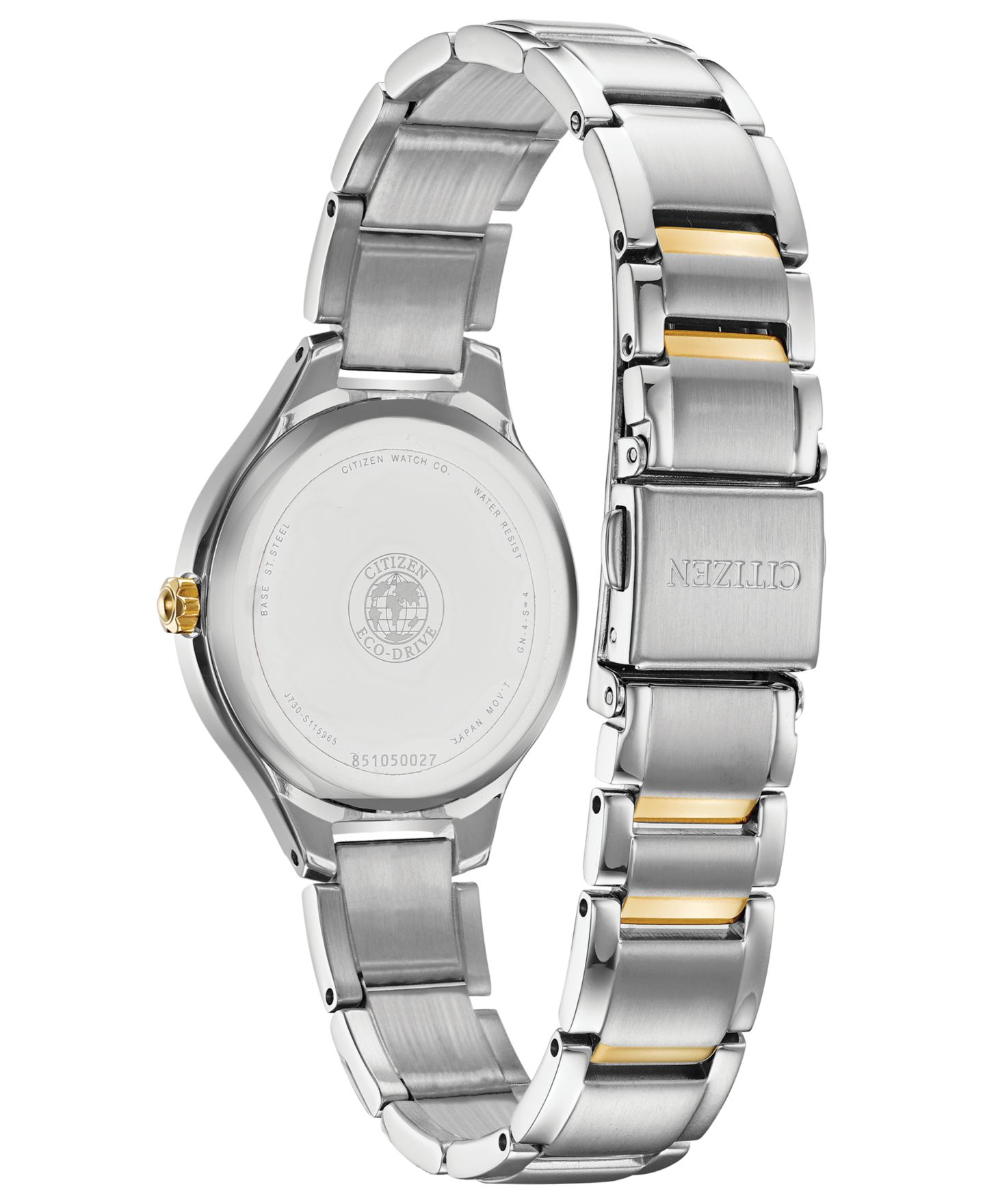 Женские часы Citizen Eco-Drive Corso Diamond-Accent Two-Tone Stainless Steel Bracelet Watch 29mm — фото 3