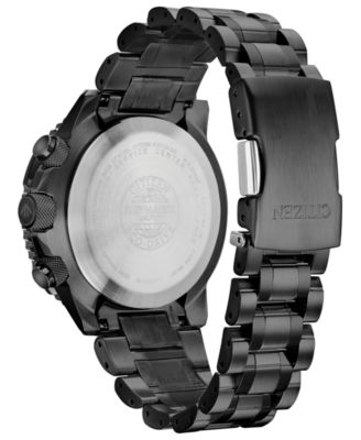 Eco-Drive Men's Analog-Digital Promaster Skyhawk A-T Black Stainless Steel Bracelet Watch 46mm