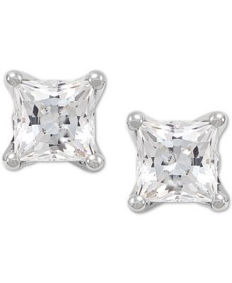 IGI Certified Lab Grown Diamond Princess Stud Earrings (1 ct. t.w.) in 14k White Gold or 14k Gold