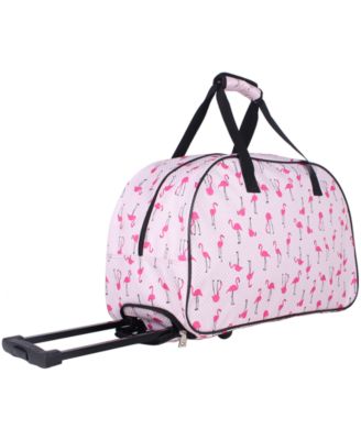 betsey johnson wheeled duffel