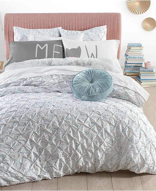 Martha Stewart Collection Pleated Drop Comforter Set Collection