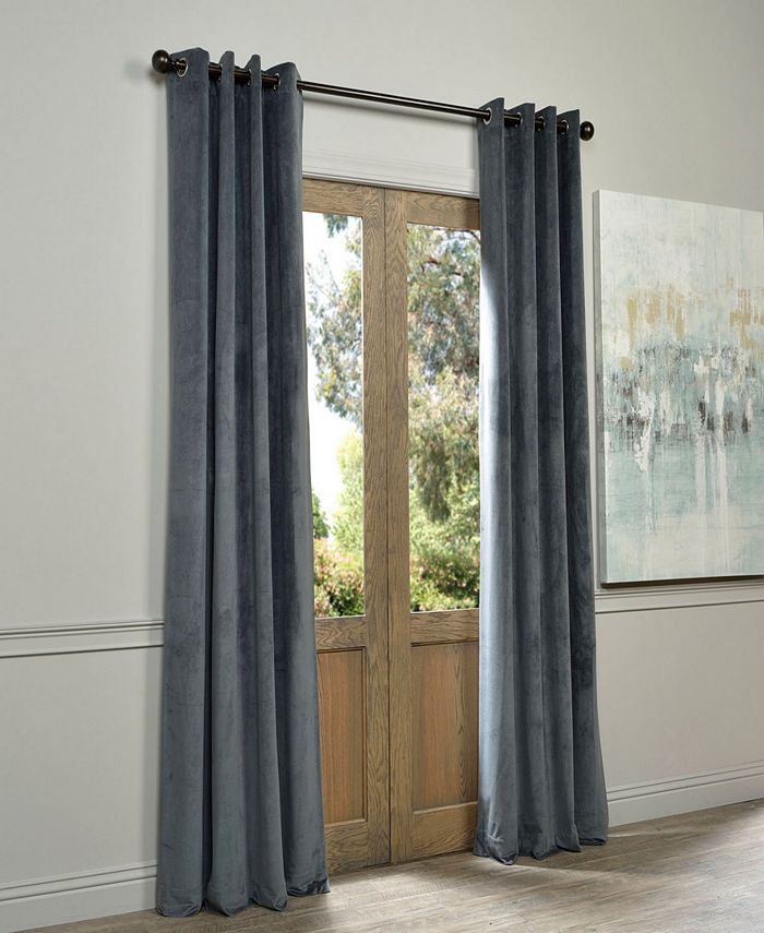 Exclusive Fabrics & Furnishings Signature Grommet Blackout Velvet 50" x