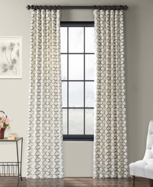 Exclusive Fabrics & Furnishings Illusions Cotton Panel, 50" X 120" In Medium Gre
