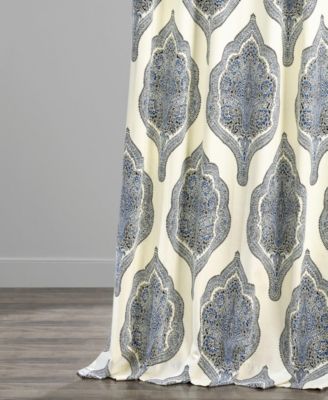 Emblem Printed Cotton Room Darkening Curtain