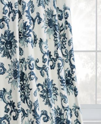 Floral Printed Cotton Room Darkening Curtain