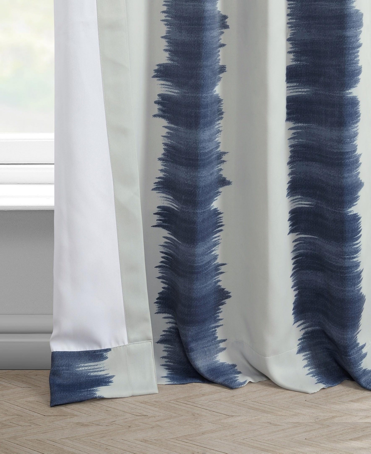 Half Price Drapes Flambe Striped Room Darkening Curtain