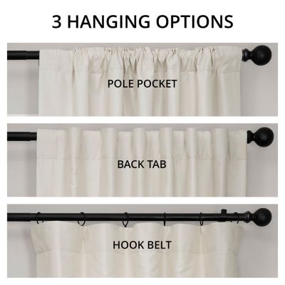 Vintage Textured Faux Dupioni Silk Blackout Curtain