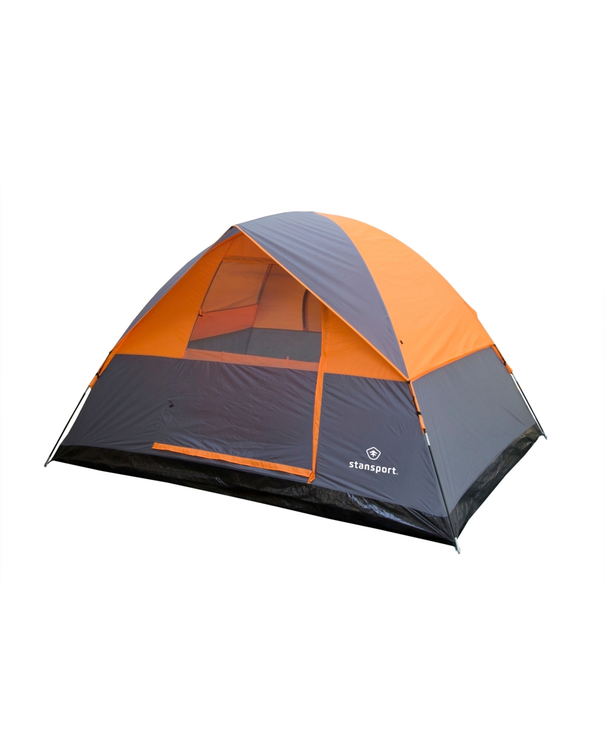 Everest Dome Tent - Grey and orange with black base