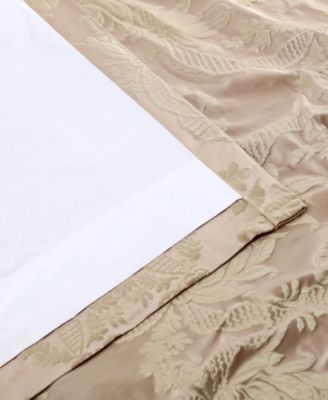 Damask Faux Silk Jacquard Room Darkening Curtain