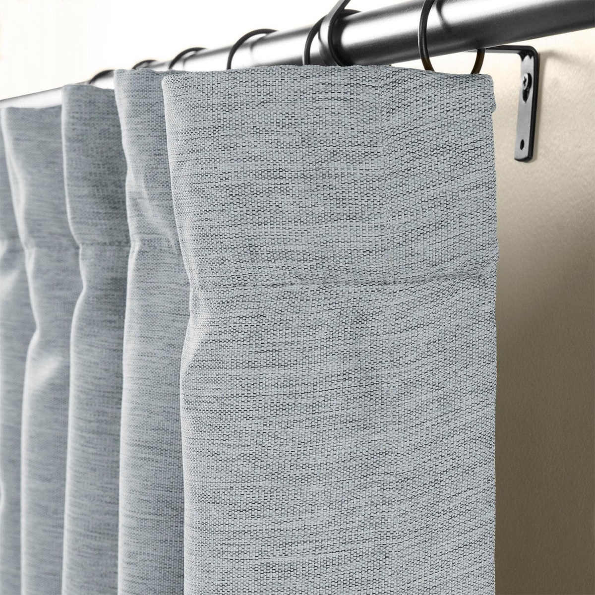 Half Price Drapes Textured Bellino Room Darkening Curtain In Gray
