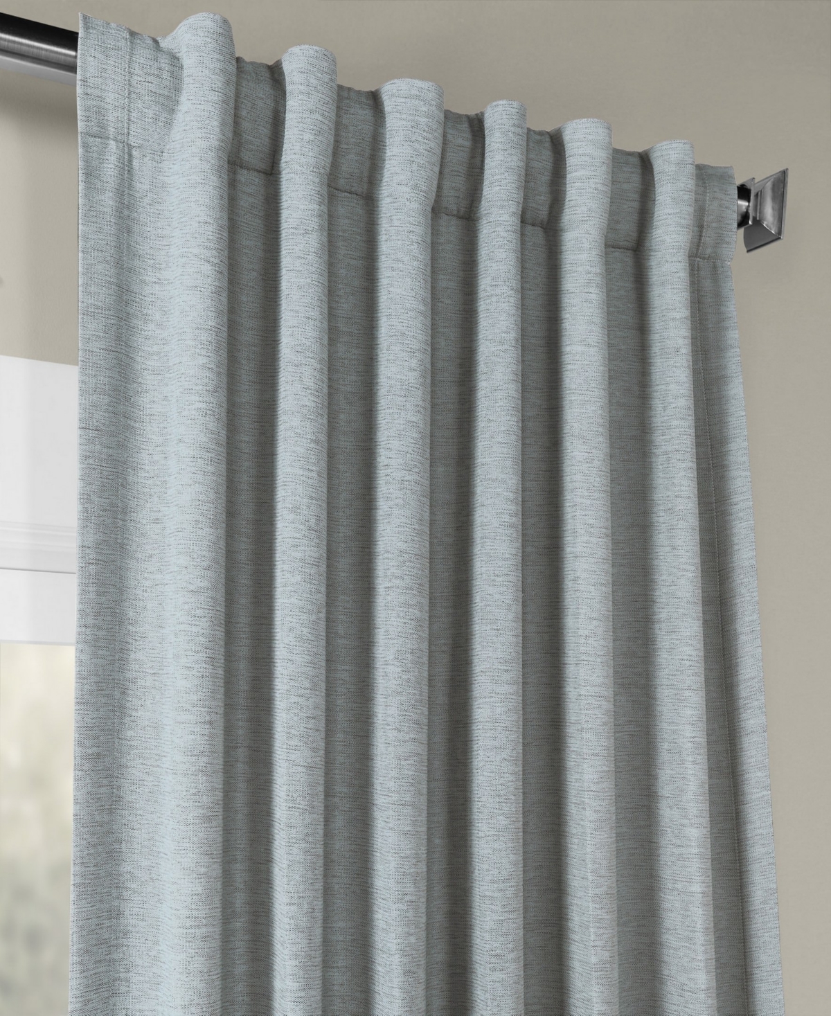 Half Price Drapes Textured Bellino Room Darkening Curtain In Blue