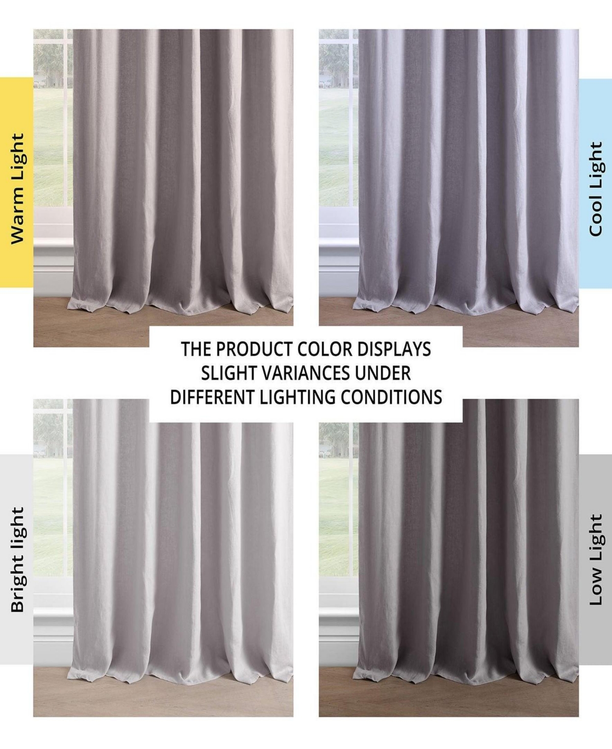 Half Price Drapes French Linen Room Darkening Curtain