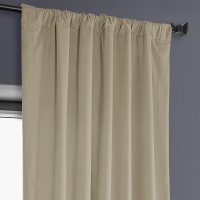 Heritage Plush Velvet Room Darkening Curtain
