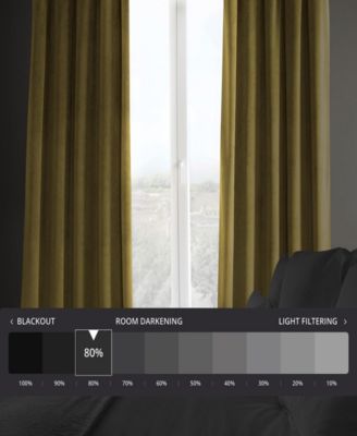 Heritage Plush Velvet Room Darkening Curtain