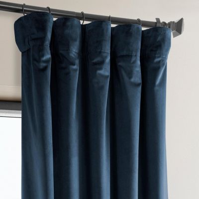 Heritage Plush Velvet Room Darkening Curtain