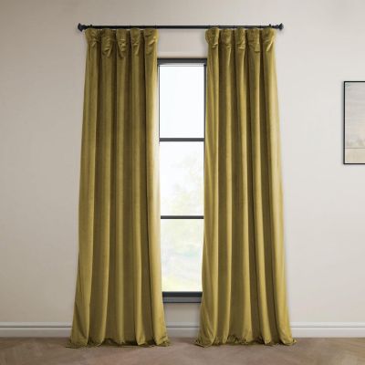 Heritage Plush Velvet Room Darkening Curtain