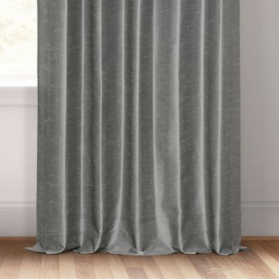 Vintage Textured Faux Dupioni Silk Curtain