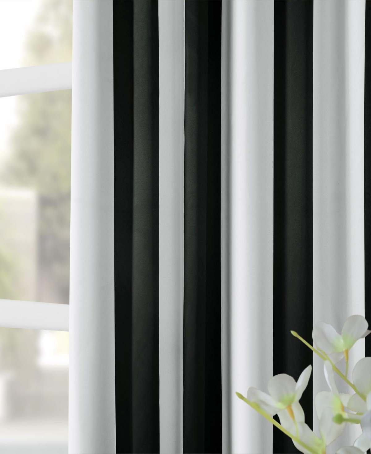 Half Price Drapes Awning Striped Room Darkening Curtain