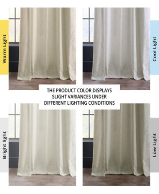 Heavy Faux Linen Curtain