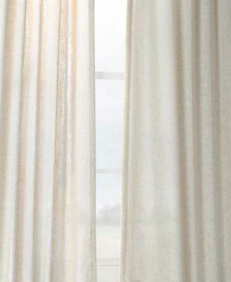 Heavy Faux Linen Curtain