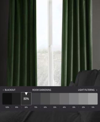 Heritage Plush Velvet Room Darkening Curtain