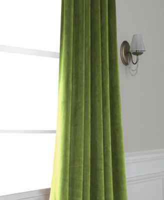 Basque Green Signature Velvet Blackout Curtain