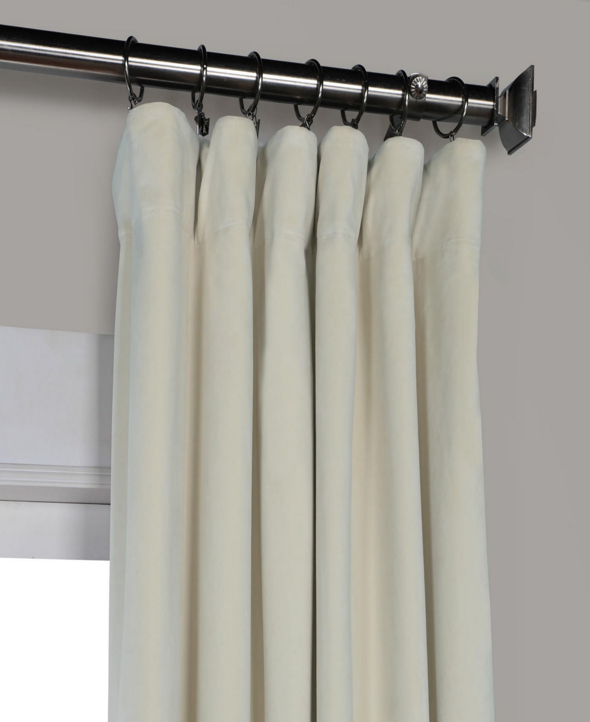 Half Price Drapes Neutral Ground Signature Velvet Blackout Curtain