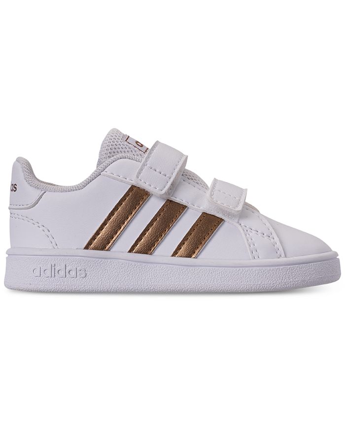 adidas Toddler Girls' Grand Court Casual Sneakers from Finish Line - Macy's