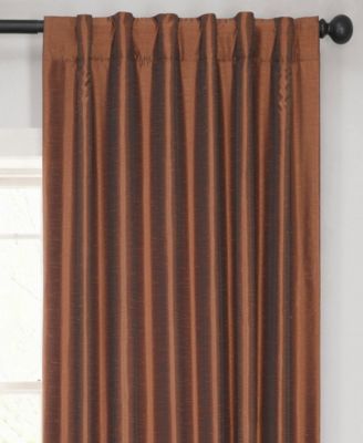 Vintage Textured Faux Dupioni Silk Blackout Curtain
