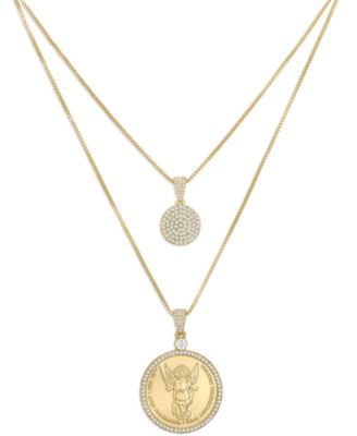 ZAXIE by Stefanie Taylor - ZAXIE Angel Gold Coin Layered Necklace
