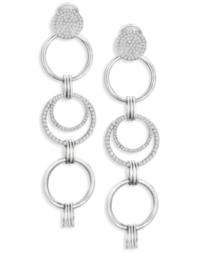 image of Zaxie Linear Circles Statement Earrings