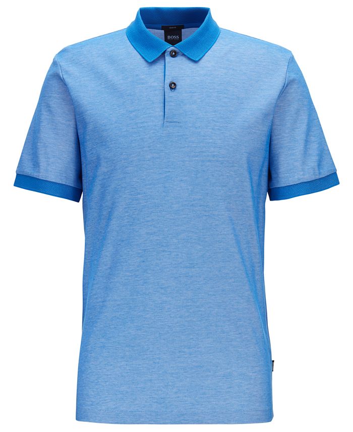 Hugo Boss BOSS Men's Phillipson 55 Slim-Fit Cotton Polo Shirt - Macy's