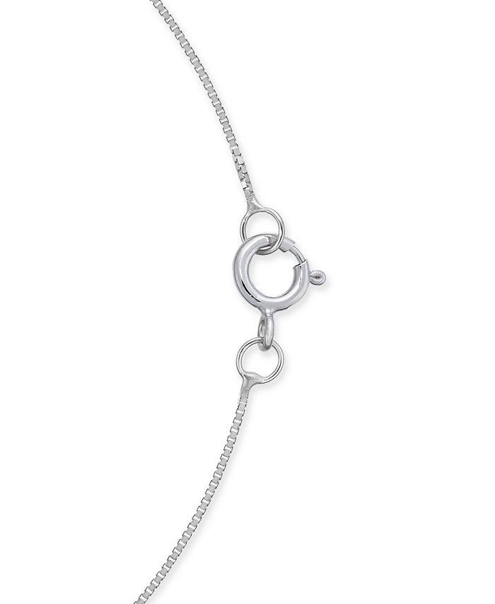 Macy's - Cultured Freshwater Pearl (10mm) & Diamond Accent 18" Pendant Necklace in 14k White Gold