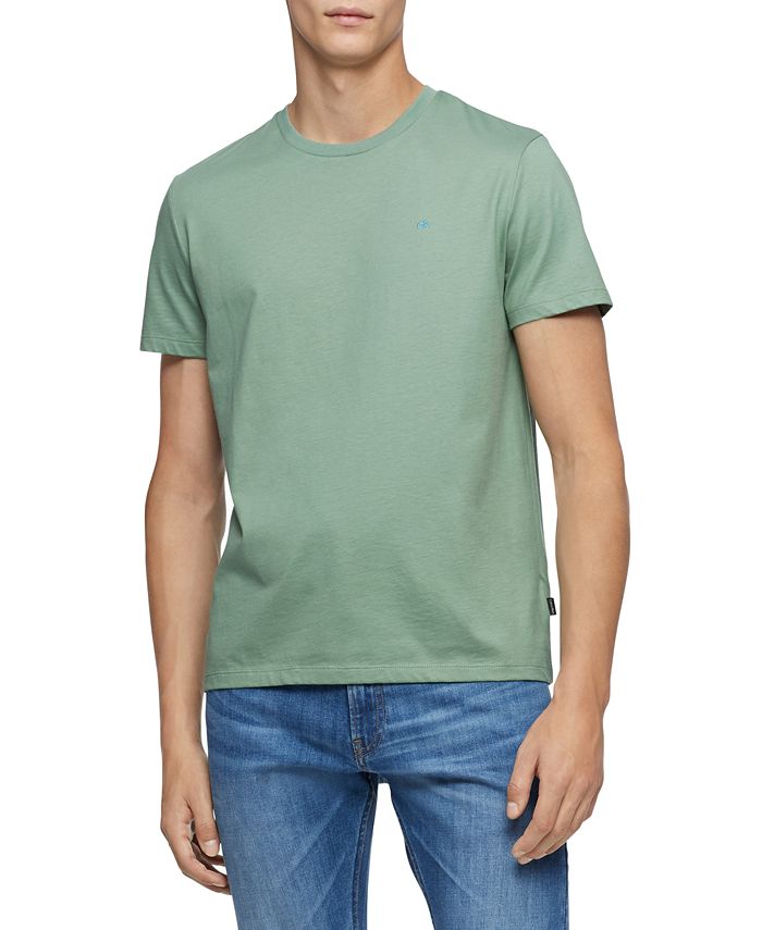 Calvin Klein Men's Solid Jersey Liquid Touch T-Shirt & Reviews - T-Shirts -  Men - Macy's