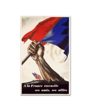 Trademark Global 'poster For Liberation Of France' Canvas Art In Multi