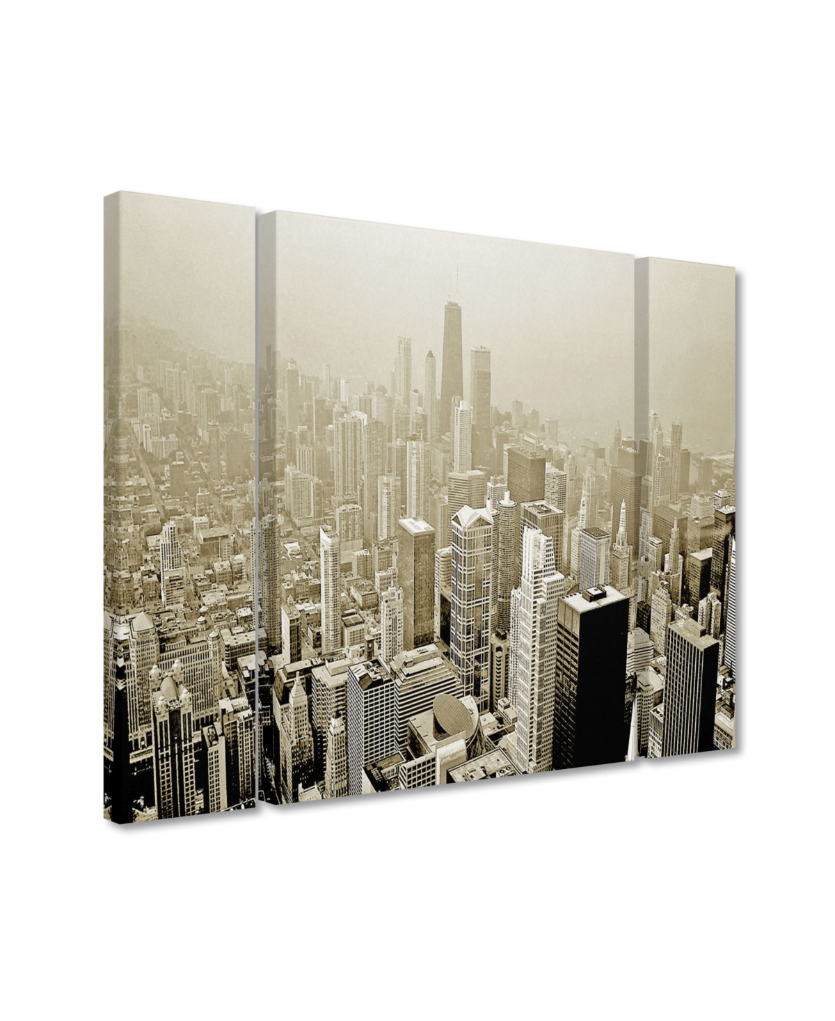 Preston 'Chicago Skyline'Panel Art Set Large - - Multi