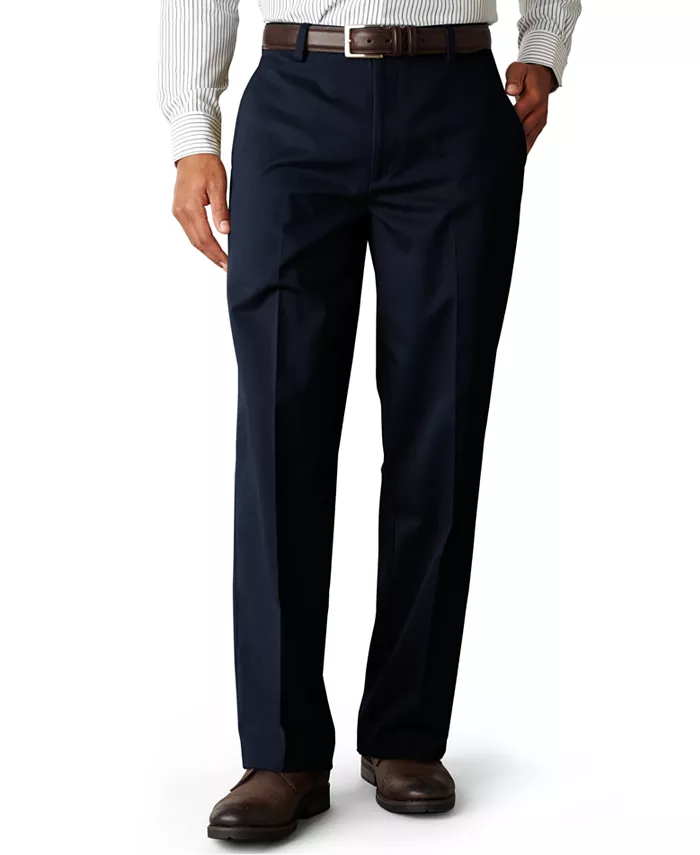Men's Easy Classic Fit Khaki Stretch Pants - thumbnail 7