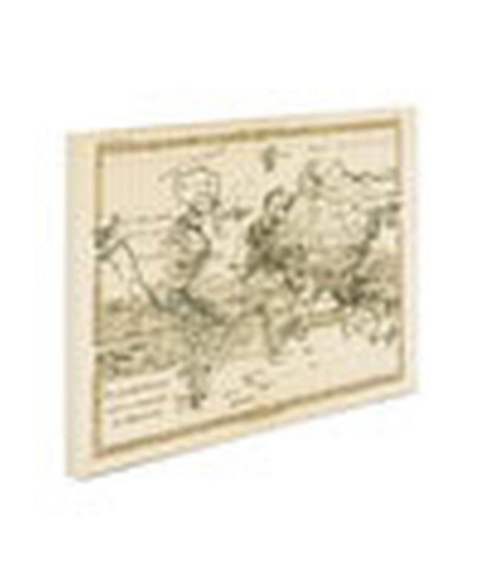 Trademark Global Charles Bonne 'Mercator Map of the World' Canvas Art ...