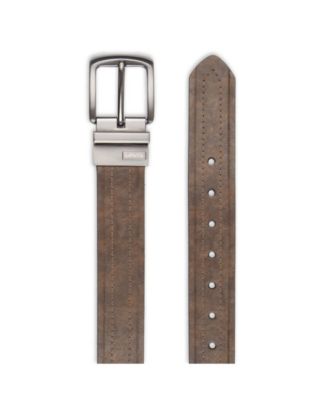 Reversible Casual Men's Belt with Embossed Strap